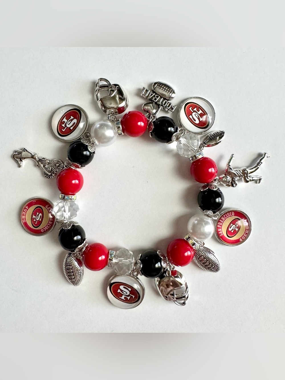 San Francisco 49ers Chunky Charm Bracelet